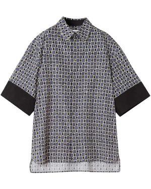 Lanvin Short Sleeve Shirts - Grey