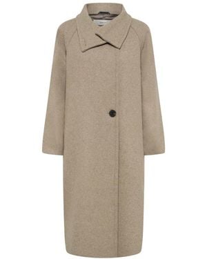Inwear Single-Breasted Coats - Neutro
