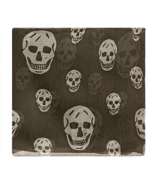 McQueen Silky Scarves - Verde