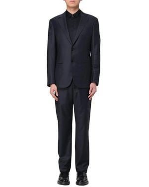 Giorgio Armani Eleganter Zweiteiliger Anzug Für Formelle Anlässe - Blau