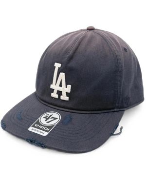 Represent Accessoires ,Blauw ,Katoen Pet Cap Met Verweerd Logo