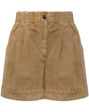 Moncler Korte Broeken ,Bruin ,Katoen Grenoble Day-Namic Shorts - Naturel