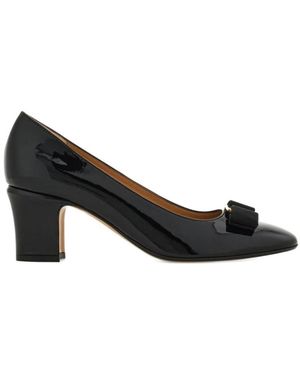 Ferragamo Schoenen ,Zwart ,Leer Vara Strikte Pomp