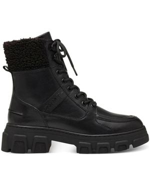 Tamaris Lace-Up Boots - Black