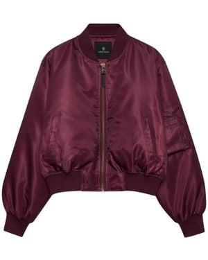 Anine Bing Bomber Jackets - Morado
