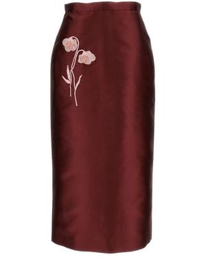 Erdem Midi Skirts - Rosso
