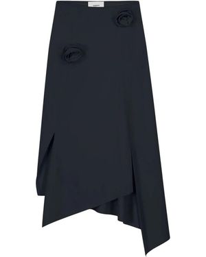 Coperni Rokken ,Zwart ,Flower Skirt - Blauw