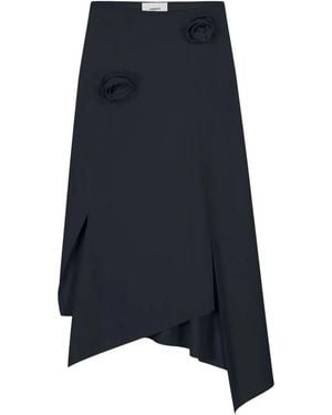 Coperni Rokken ,Zwart ,Flower Skirt - Blauw