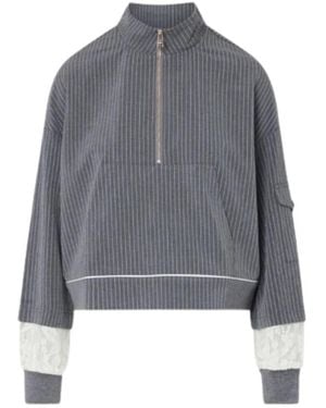 Liu Jo Sweatshirt Mit Reißverschluss - Grau