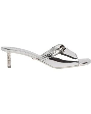 Gcds Mirror Logo Chain Sandalen - Weiß