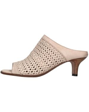 Pantanetti Heeled Mules - Natur