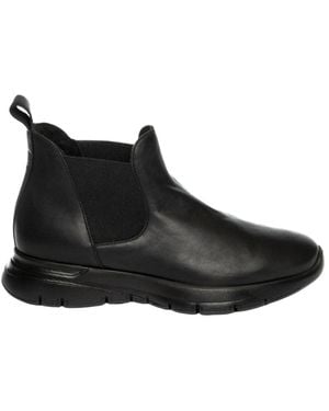Frau Schoenen ,Zwart ,Leer Beatles Chelsea Boot