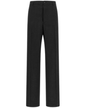 Maison Margiela Straight Trousers - Black