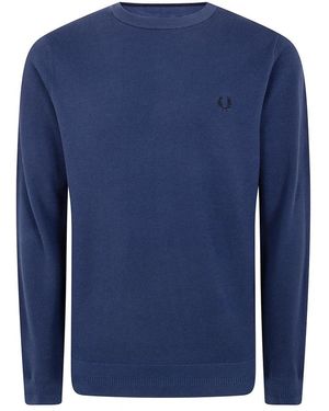 Fred Perry Round-Neck Knitwear - Bleu