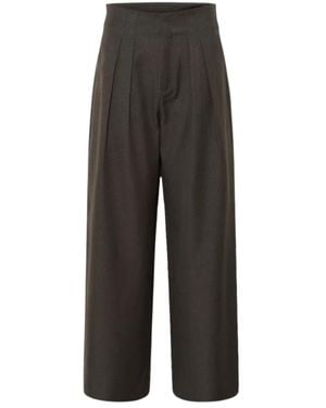 My Essential Wardrobe Wide Trousers - Grey