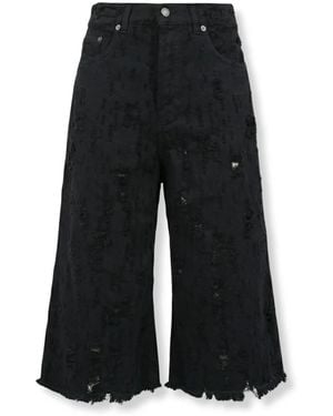Haikure Denim Shorts - Black