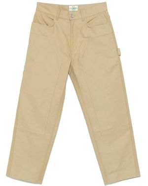 Agolde Straight Pants - Natural