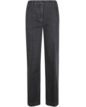 Eleventy Wide Trousers - Grey