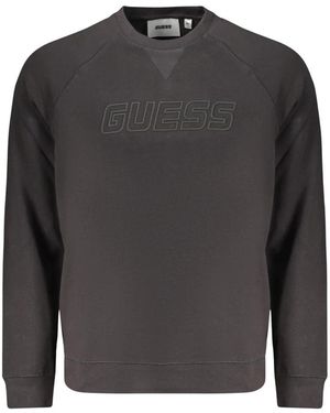 Guess Hoodies & Sweatvesten ,Zwart ,Katoen Nieuwe Aldwin Sweater - Grijs