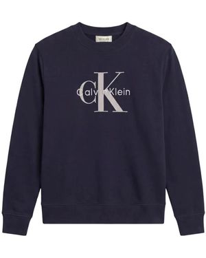 Calvin Klein Monogram Sweatshirt - Blauw