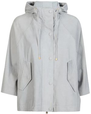 Eleventy Bomber Suede - Grijs