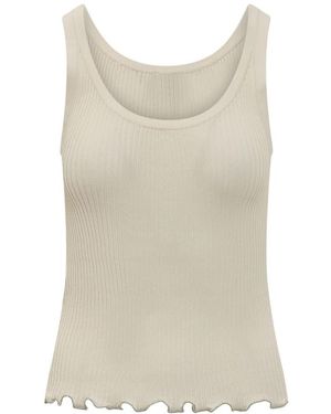 Pinko Sleeveless Tops - Natural