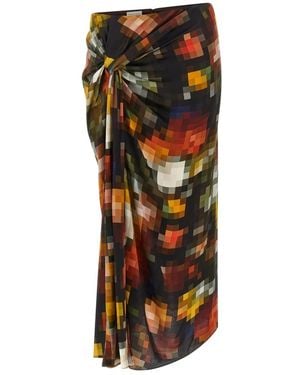 Dries Van Noten Rokken ,Veelkleurig ,Suma Bis Maxi Rok - Meerkleurig