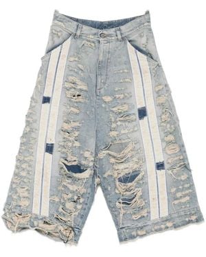 RRR123 Denim Shorts - Grey