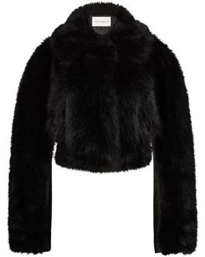 Nina Ricci Faux Fur & Shearling Jackets - Black
