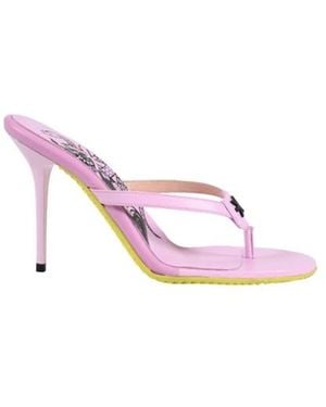 John Richmond Heeled Mules - Rosa