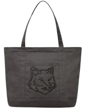 Maison Kitsuné Tote Bags - Negro