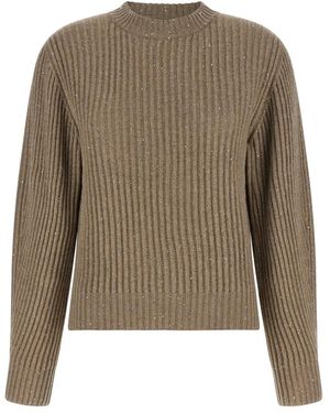 Brunello Cucinelli Round-Neck Knitwear - Green