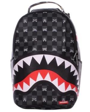 Sprayground Tassen ,Veelkleurig ,Leer Peeking Character Check Dlxsv Rugzak - Zwart