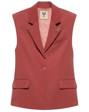 Aniye By Jassen ,Rood ,Polyester Gilet Bella