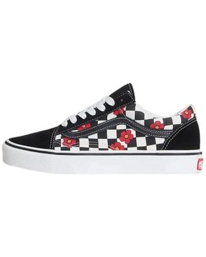 Vans Schoenen ,Veelkleurig ,Leer Old Skool Platform - Blauw