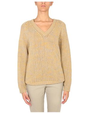 Aspesi V-Neck Knitwear - Neutro