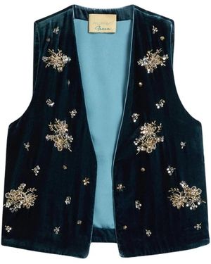 Momoní Gilet - Blauw