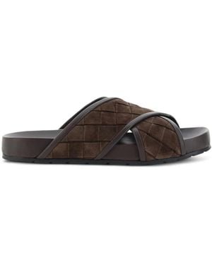 Bottega Veneta Sliders - Brown