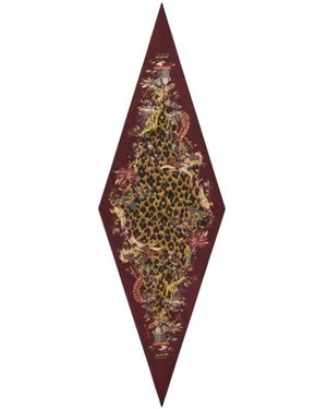 Etro Accessoires ,Veelkleurig ,Zijden Sjaal - Bruin