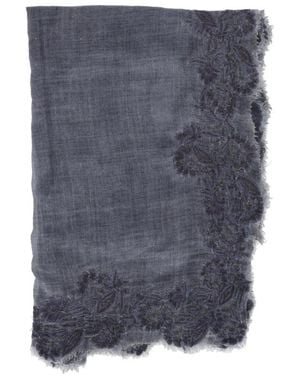 Faliero Sarti Sciarpa Fiorenza 90X180 - Grijs