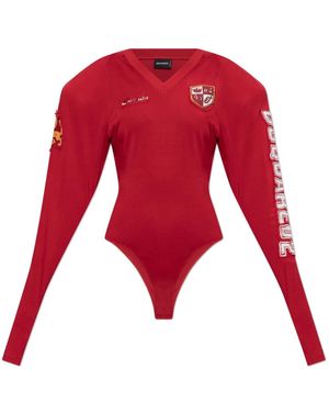 DSquared² Body Mit Schulterpolstern - Rot