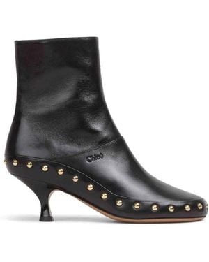 Chloé Heeled Boots - Black