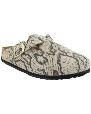 Birkenstock Boston Rivet Logo - Metallic