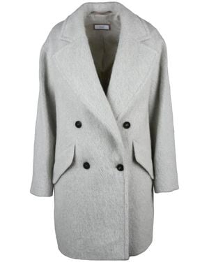 Peserico Jassen ,Grijs ,Wol Easy Coat