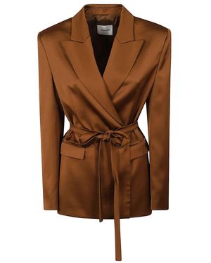 ANDAMANE Wilder Belted Blazer - Bruin