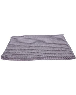 Dell'Oglio Accessoires ,Paars ,Kasjmier Geribbelde Sjaal