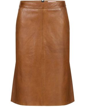 Iceberg Leather Skirts - Marrone