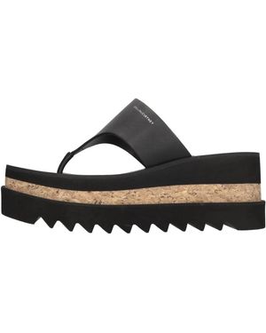 Stella McCartney Schoenen ,Zwart ,Leer Sneack Elyse Wedges