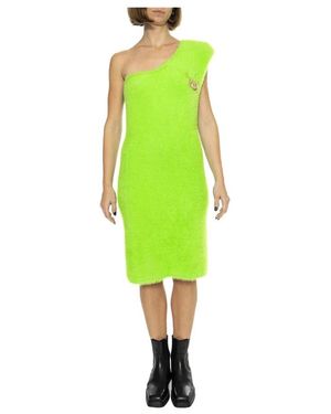 UGG Kleedjes ,Groen ,Leer One-Shoulder Midi Jurk