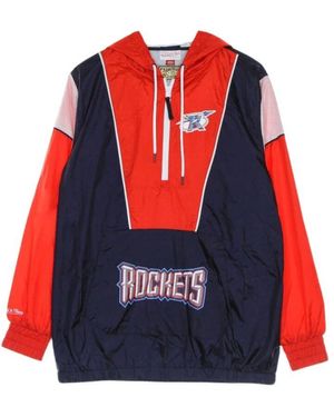 Mitchell & Ness Gewinderbarer Windjacke Nba Highlight - Rot